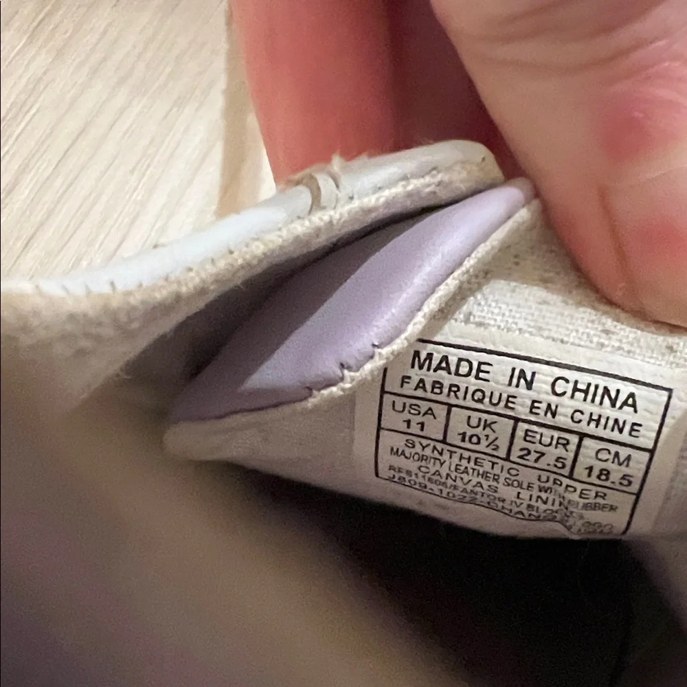 Polo by Ralph Lauren 11 Kids White and Purple Sneakers
